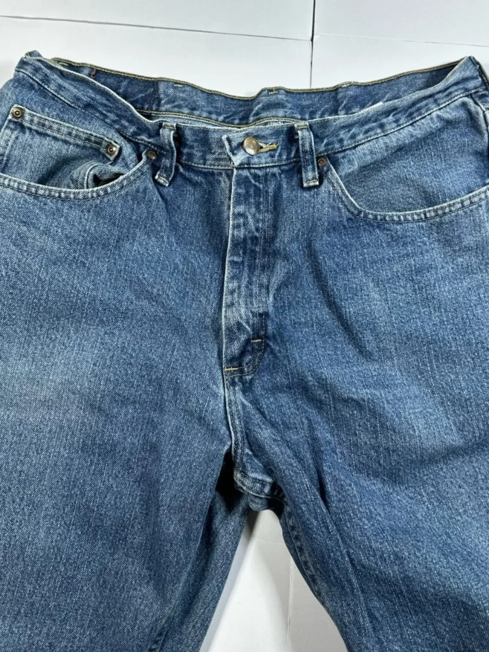 Lee Men's Jeans Reserve Straight Leg Dark Wash‎ Premium Denim Blue Size 36x32